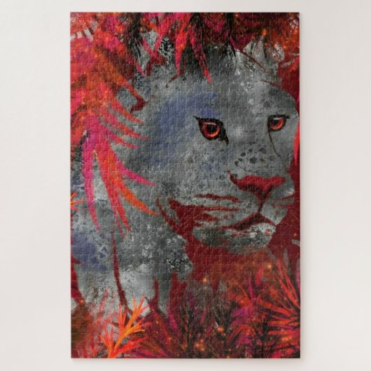 Stalking Cougar Puzzle - Malerei (Vertikal)
