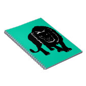 Stalking Lion Notizblock (Rechte Seite)