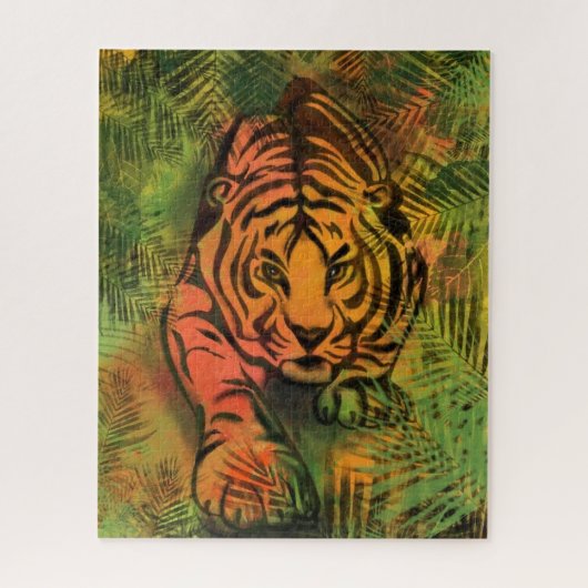 Stalking Tiger Puzzle - Malerei (Vertikal)