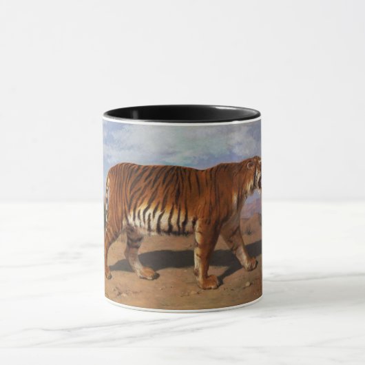Stalking Tiger (von Rosa Bonheur) Tasse (Zentrum)