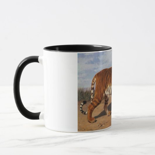 Stalking Tiger (von Rosa Bonheur) Tasse (Links)