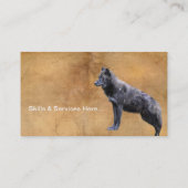 STALKING WOLF Business Card oder Visitenkarte (Rückseite)