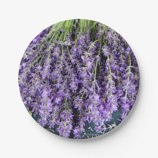 Stalks der Lavenderpapier-Teller Pappteller (Vorderseite)