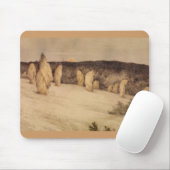 Stalks des Getreides im Mondlicht Mousepad (Mit Mouse)