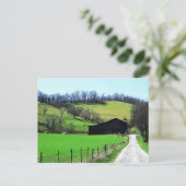 Stall am Ende der Straße Postkarte (Stehend Vorderseite)