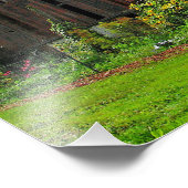 Stall am sonnigen Sommertag Fotodruck (Ecke)