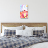 Stall auf den Hügeln Aquarellmalerei auf Leinwand (Insitu (Schlafzimmer))