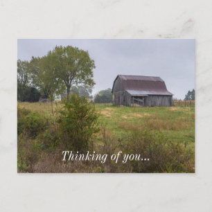 Stall auf einem Hügel Postkarte