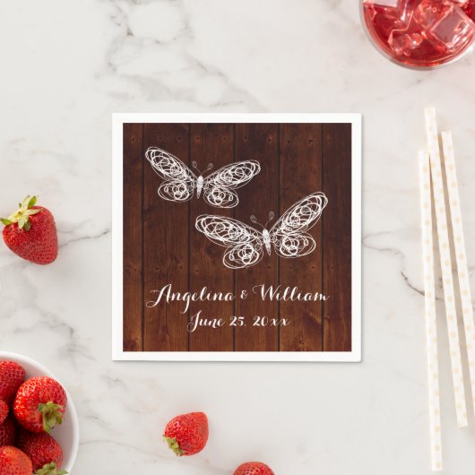 Stall Board Butterfly Napkin Serviette (Beispiel)