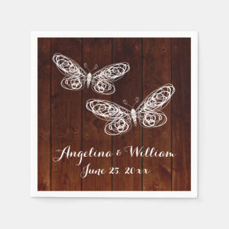 Stall Board Butterfly Napkin Serviette