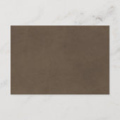 Stall & Boots Rustikaler Cowboy Western Empfang Begleitkarte (Rückseite)