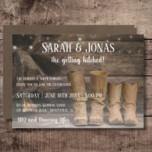 Stall & Boots Rustikaler Cowboy Western Hochzeit