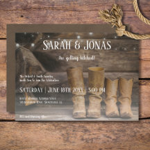 Stall & Boots Rustikaler Cowboy Western Hochzeit