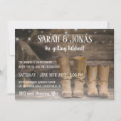 Stall & Boots Rustikaler Cowboy Western Hochzeit Einladung