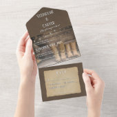 Stall & Boots Rustikaler Cowboy Western Kein Abend All In One Einladung (Abreißen)