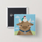 Stall Buddies - Kuh & Chick Button (Vorne & Hinten)