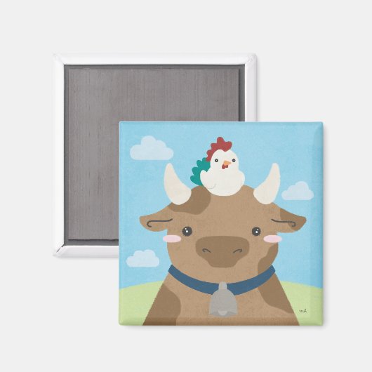 Stall Buddies - Kuh & Chick Magnet (Vorderseite/Rückseite)