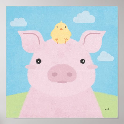 Stall Buddies - Piglet & Chick Poster (Vorne)
