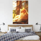 Stall Cat Radiance Oil Painting Masterpiece Leinwanddruck (Insitu (Schlafzimmer))