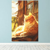 Stall Cat Radiance Oil Painting Masterpiece Leinwanddruck (Insitu (Holzboden))