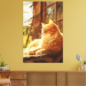 Stall Cat Radiance Oil Painting Masterpiece Leinwanddruck (Insitu (Wohnzimmer))