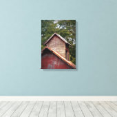 Stall Cupola mit verblasster Farbe Leinwanddruck (Insitu (Holzboden))