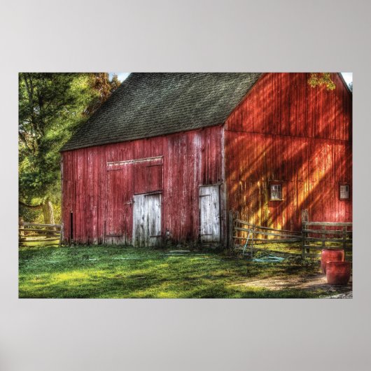 Stall - Die alte rote Scheune Poster (Vorne)