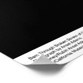 Stall durch kaputten Bildschirm des alten Kochhaus Poster (Ecke)