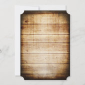 Stall-Holz-String-Lights Rustikales Brautparty Einladung (Rückseite)