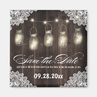Stall Holz und Spitzen Mason Jar Wedding Retten Si