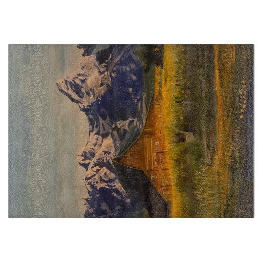 Stall im Grand Teton, von Gary Poling Schneidebrett (Vorderseite)