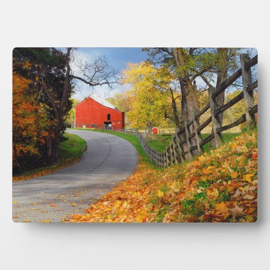 Stall im Herbst Fotoplatte (Vorderseite)