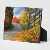 Stall im Herbst Fotoplatte (Seite)