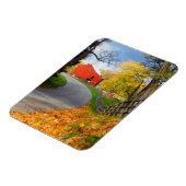 Stall im Herbst Magnet (Linke Seite)