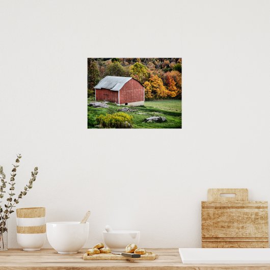 Stall im Herbst - PA Poster (Küche)