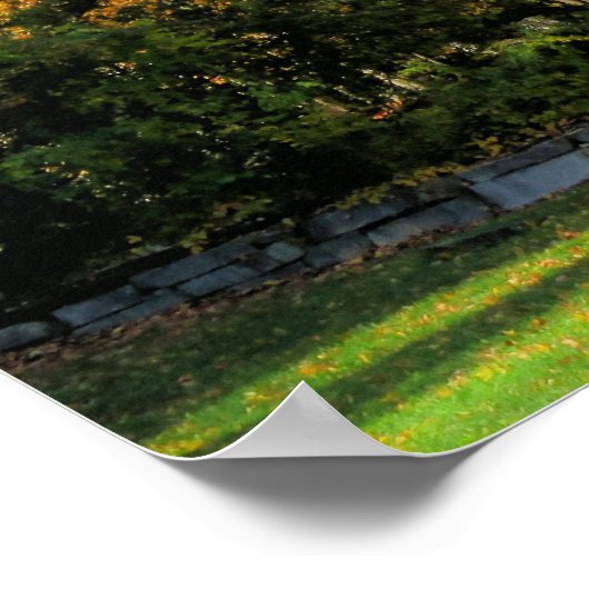 Stall im Herbst Poster (Ecke)