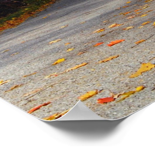 Stall im Herbst Poster (Ecke)