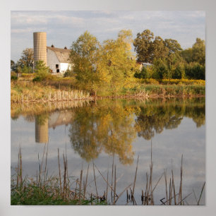 Stall im Wasser Poster