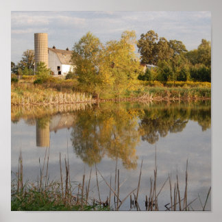 Stall im Wasser Poster
