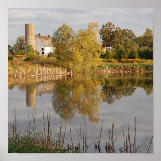 Stall im Wasser Poster (Vorne)