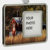 Stall im Zentrum von Maryland Rahmen-Ornament Silber (Rechts)