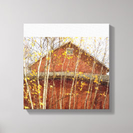 Stall in Connecticut im Herbst Leinwanddruck