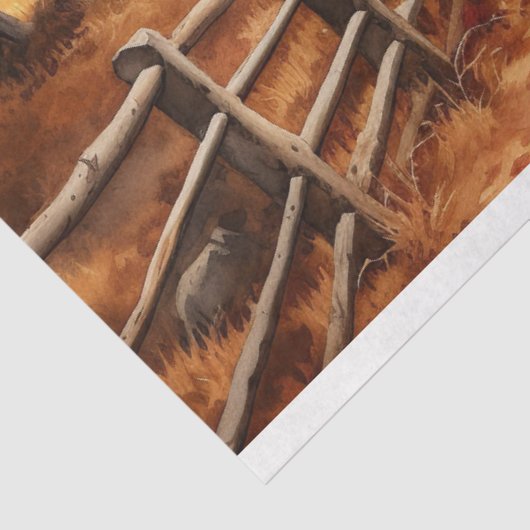 Stall in Herbst 5 Dekoupage Papier (Ausschnitt)