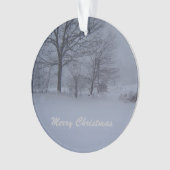 Stall in Maine Blizzard Ornament (Vorderseite)