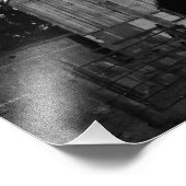 Stall in Schwarz-Weiß Fotodruck (Ecke)