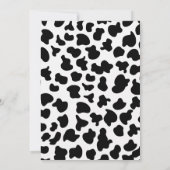 Stall Kuh Print Birthday Danke Karte (Rückseite)