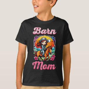 Stall Mama I Reittier Pferdefan T-Shirt