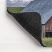 Stall mit amerikanischer Flagge| Colfax, Washingto Mousepad (Ecke)