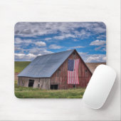 Stall mit amerikanischer Flagge| Colfax, Washingto Mousepad (Mit Mouse)