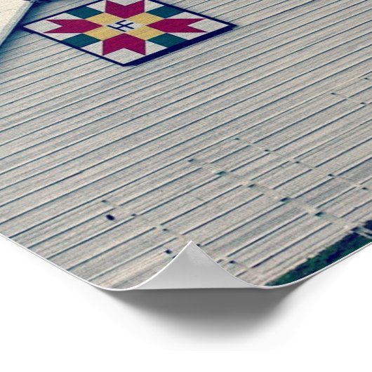 Stall mit Buchstaben besetzt Poster (Ecke)